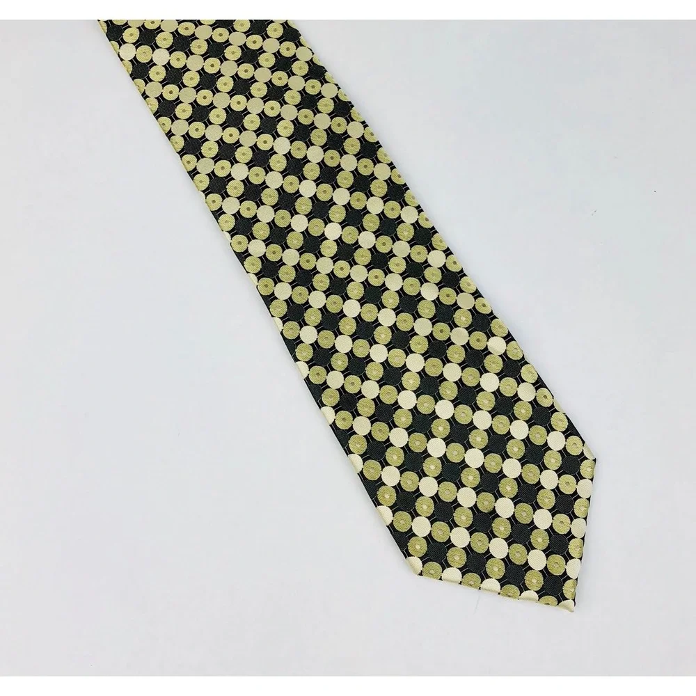 Giorgio Brutini Neck Tie Men's Geometric‎ Beige Career Business